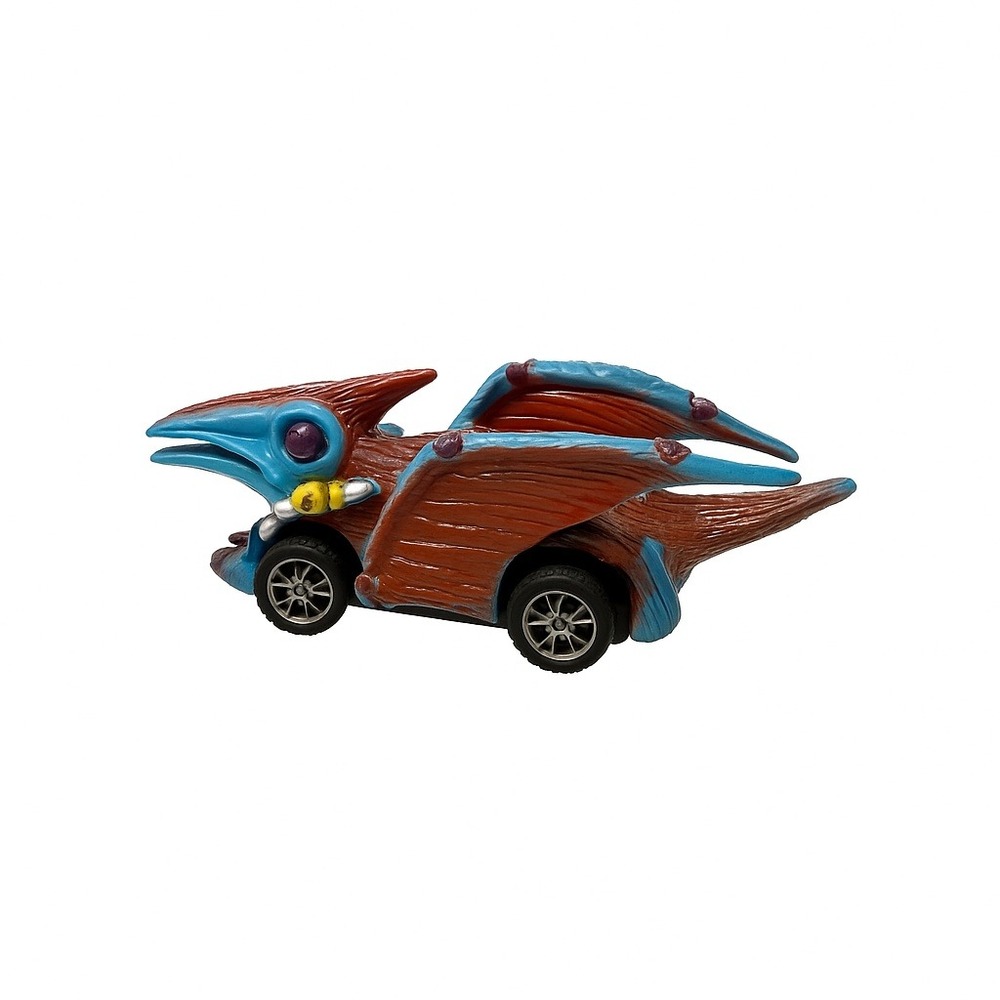 Dinocar Pterodactyl-Style Brown‎ & Blue Toy Car Unique Dinosaur Vehicle